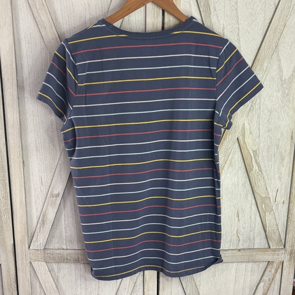 L.L.Bean Supima Cotton Striped Tee M - Picture 5 of 7